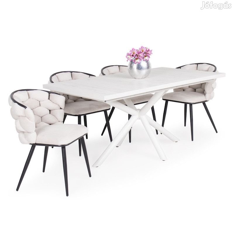 4 személyes kibővíthető étkező garnitúra T28064