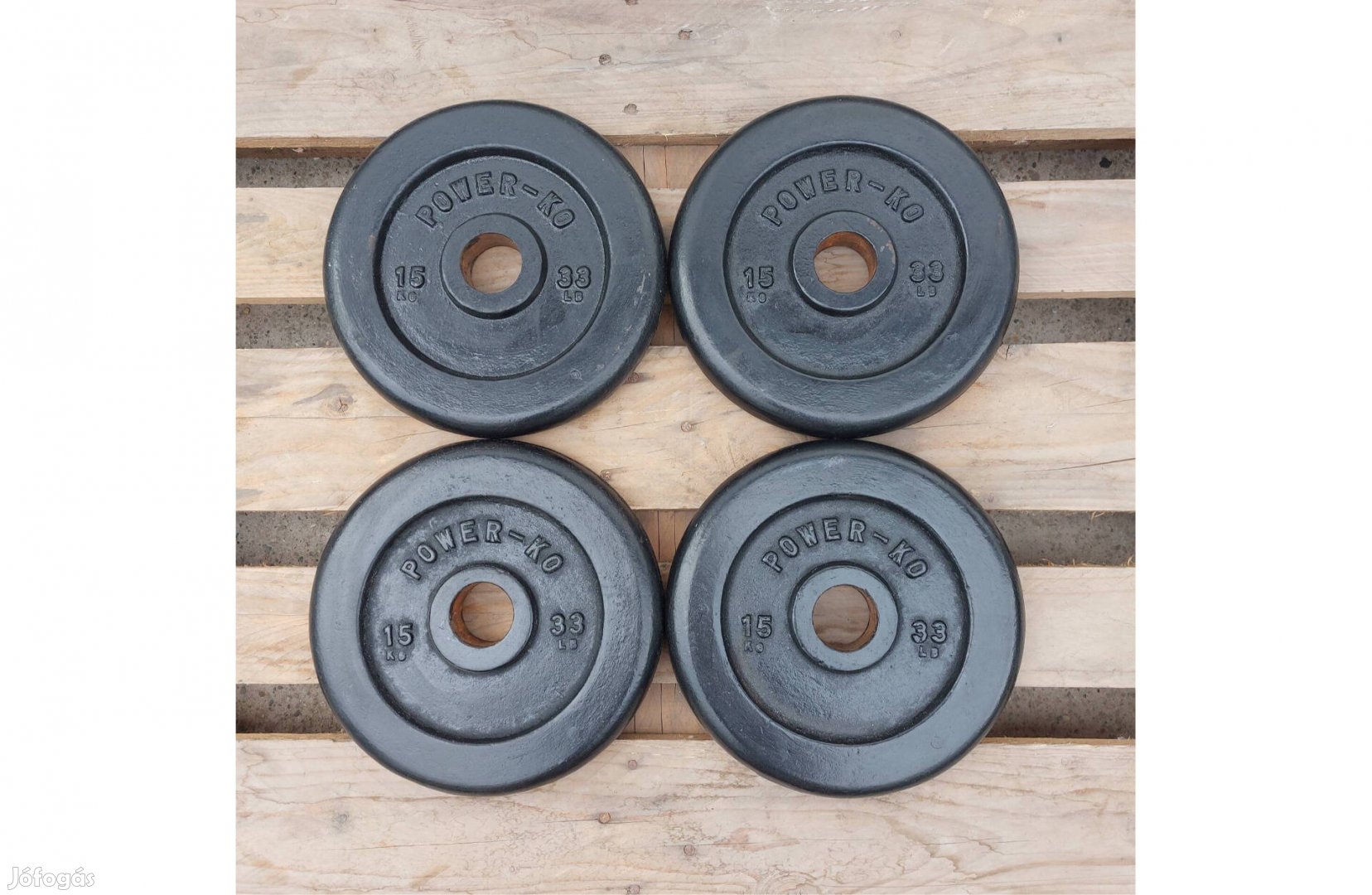 4 x 15 kg Power súlyzó tárcsa, súlytárcsa 51 mm