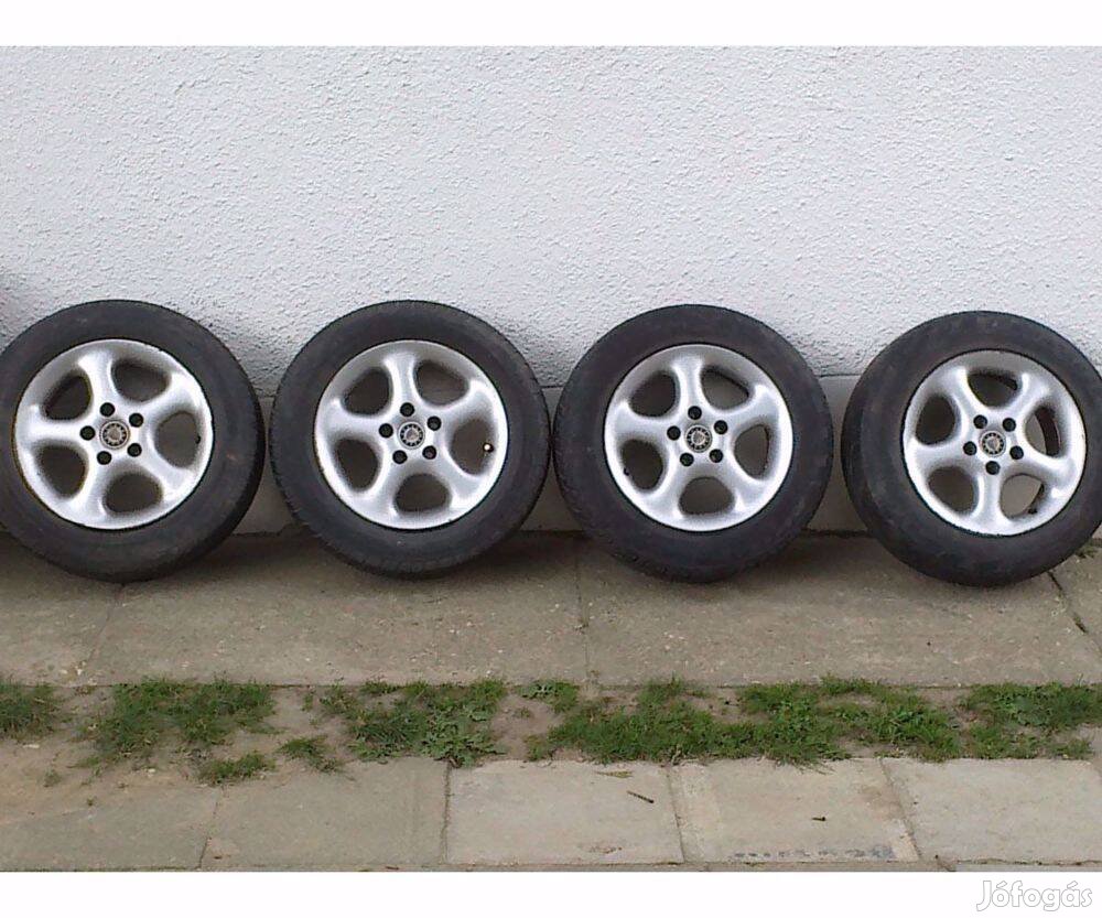 4db 15-ös 5x110 Platin-Opel alu 205/60R15 Matador nyári gumival eladó