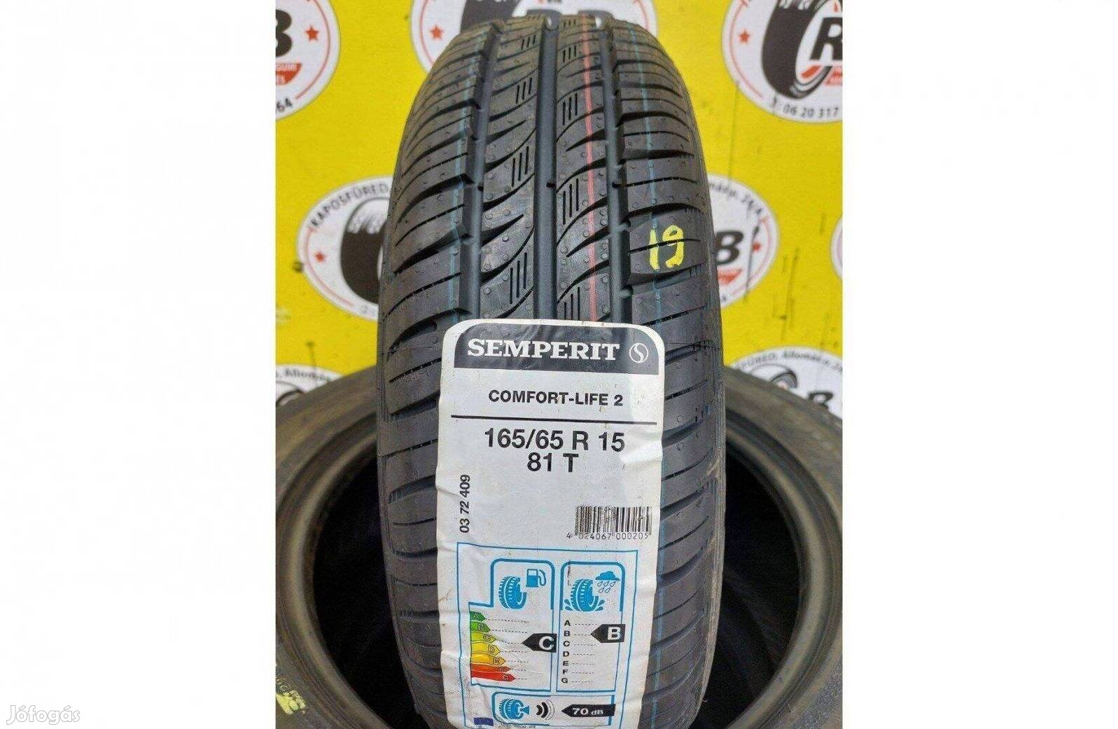 4db 165/65 r15 Új Semperit nyári 2019-20 20000 Ft/db