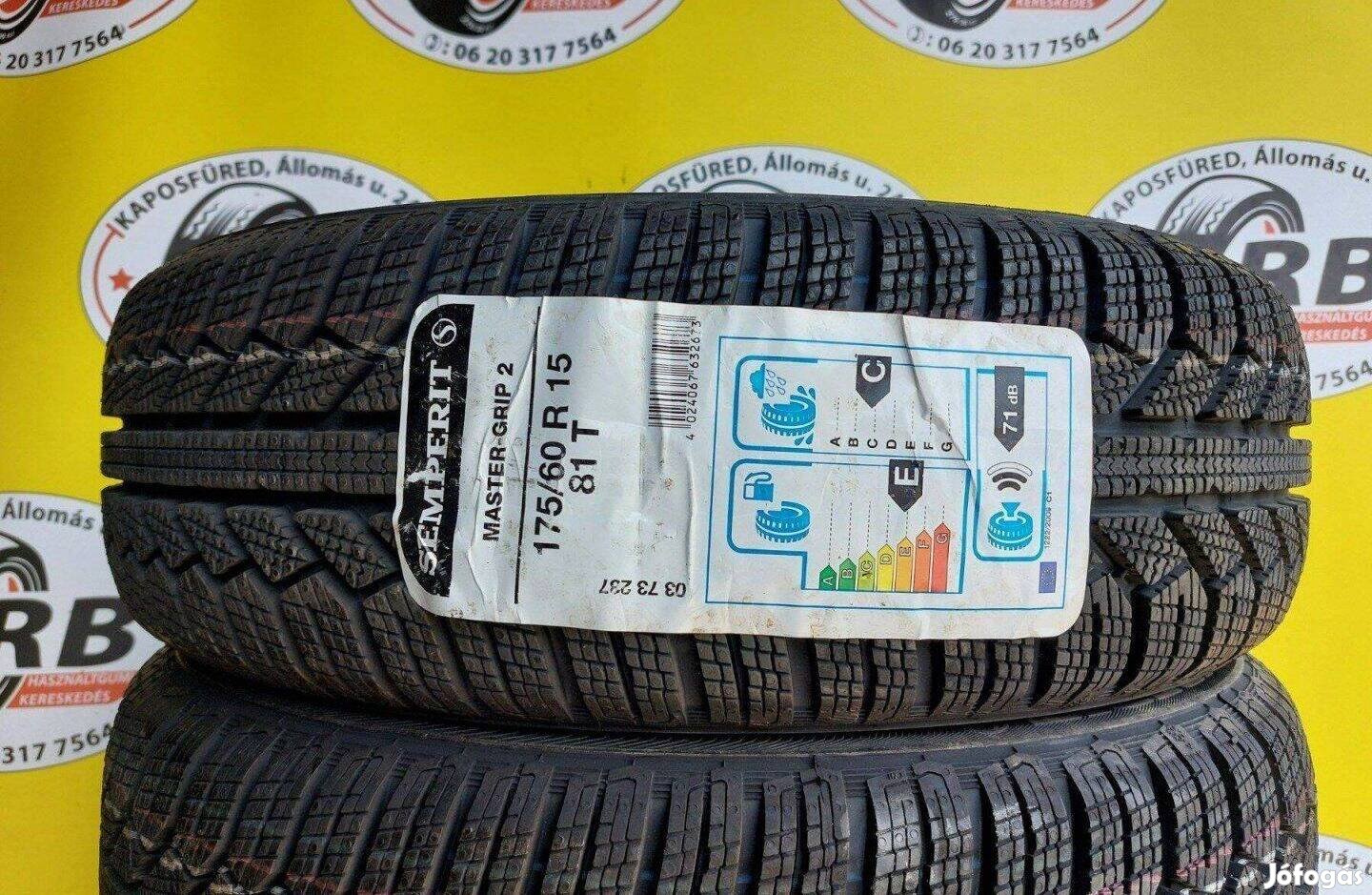 4db 175/60 r15 Új Semperit téli gumi 2020 17500ft/db