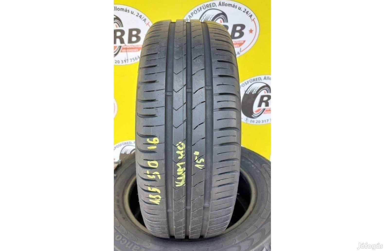 4db 185/50 r16 kumho nyári 2015 5.5 -6 mm 9000ft/db