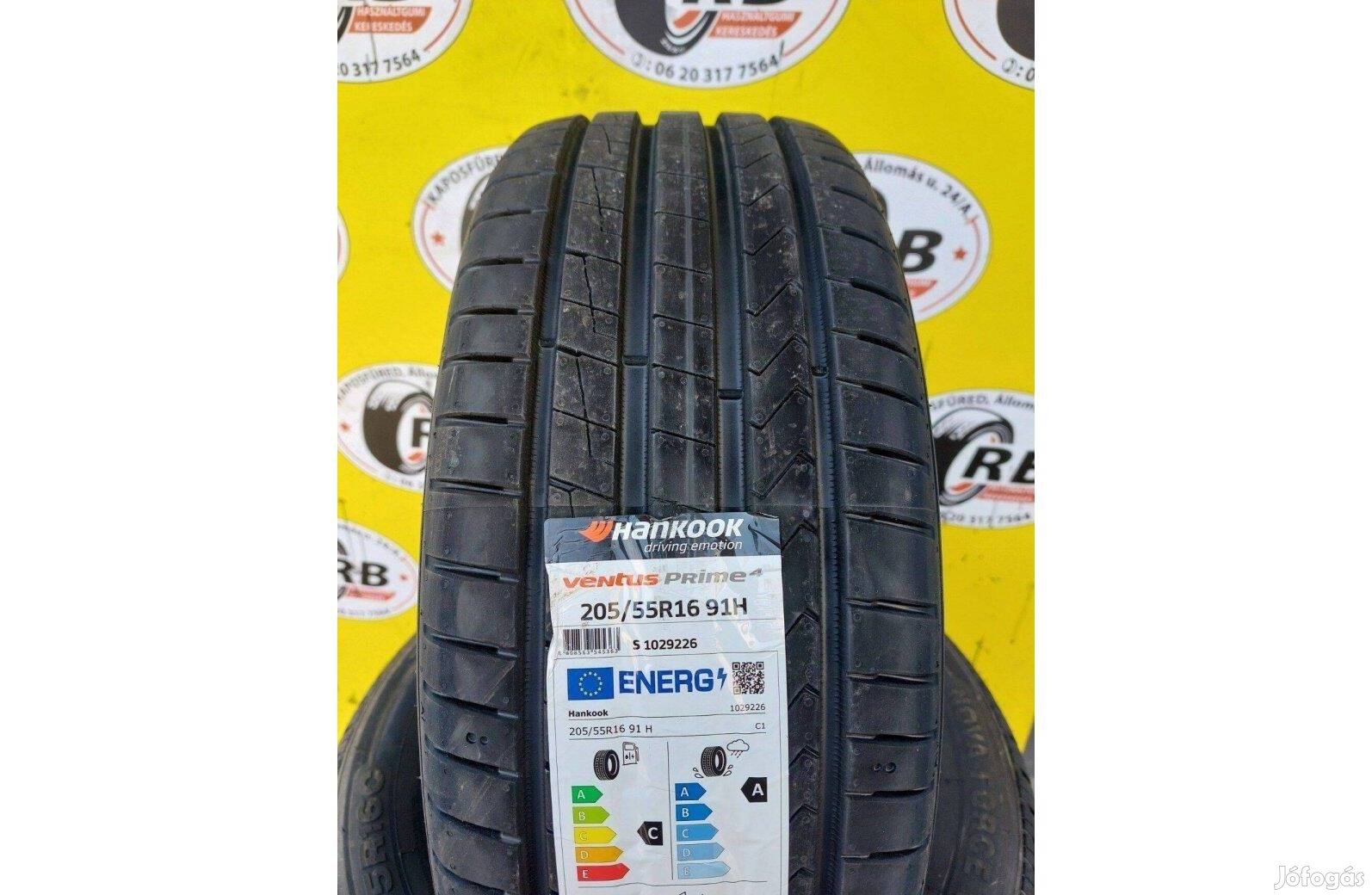 4db 205/55 r16 Új Hankook nyári gumi 27800 Ft/db