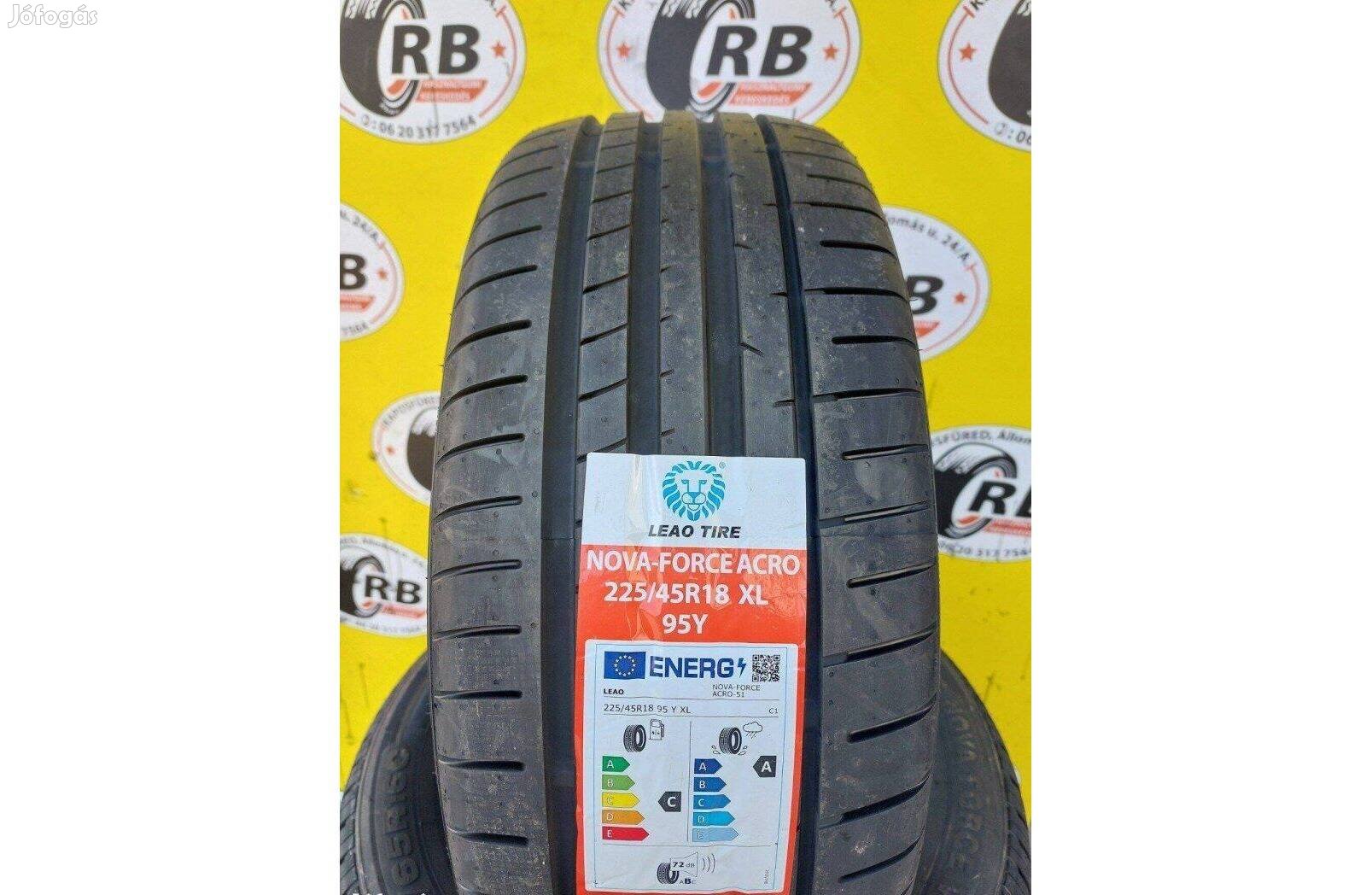 4db 225/45 r18 Új Leao nyári gumi 29800 Ft/db