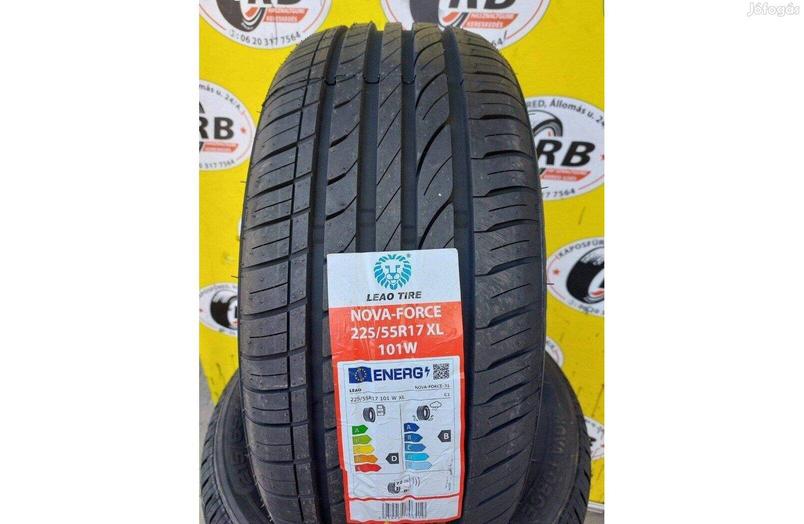 4db 225/55 r17 Új Leao nyári gumi 29500 Ft/db