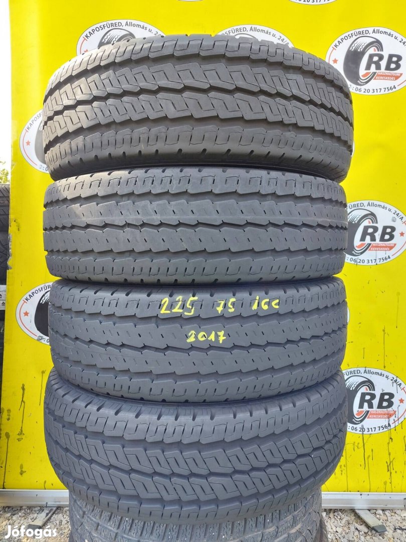 4db 225/75 r16 Continental Vanco Camper,,Évjárat:2017,,9mm-7mm