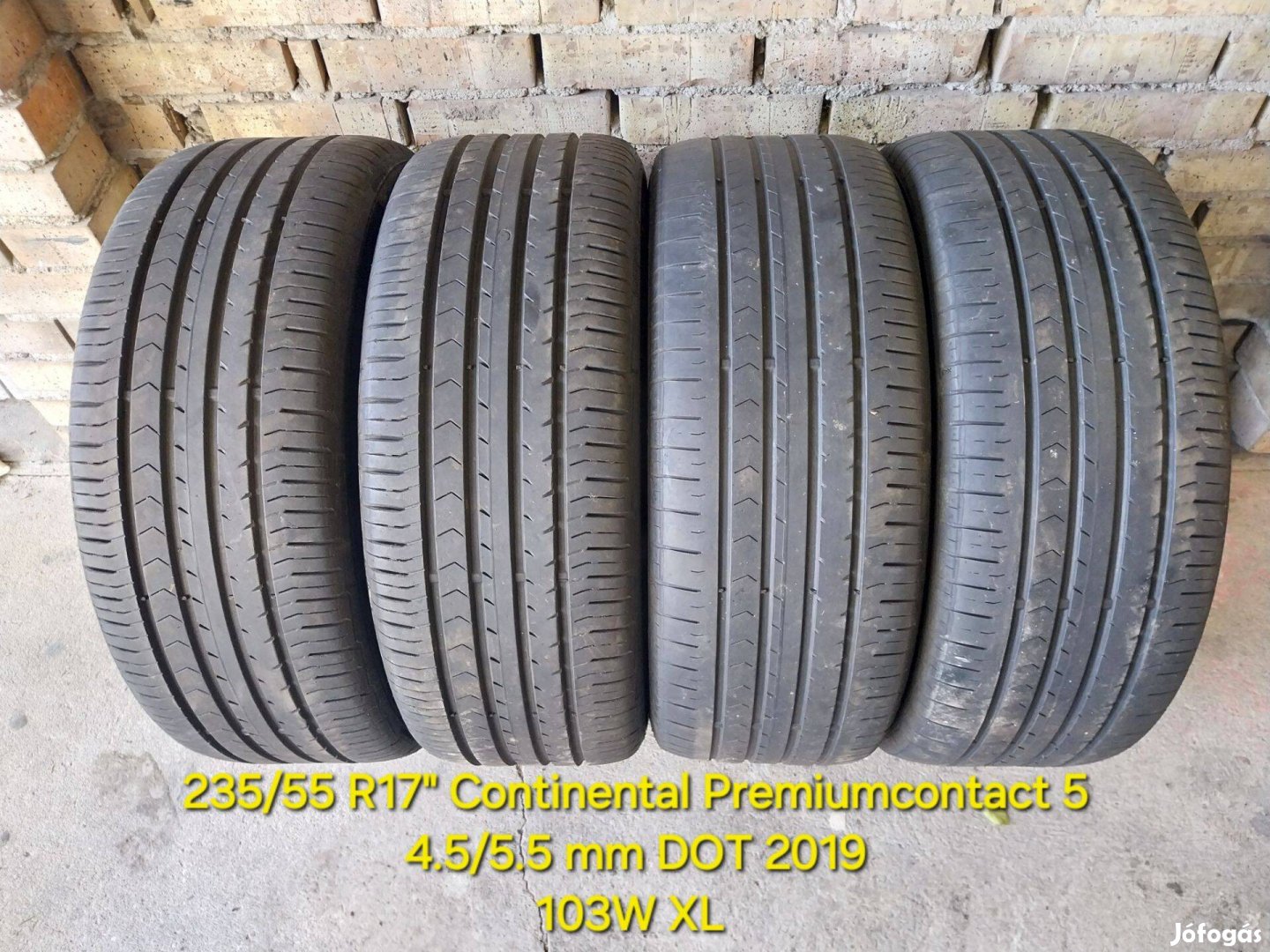 4db 235/55 R17" Continental nyári abroncs /DOT2019/ 103W XL