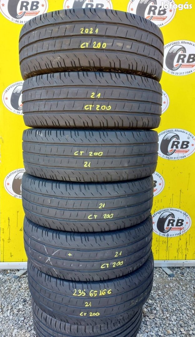 4db 235/65 r16C Continantla Van Conatct200,,Évjárat:2021,,6mm