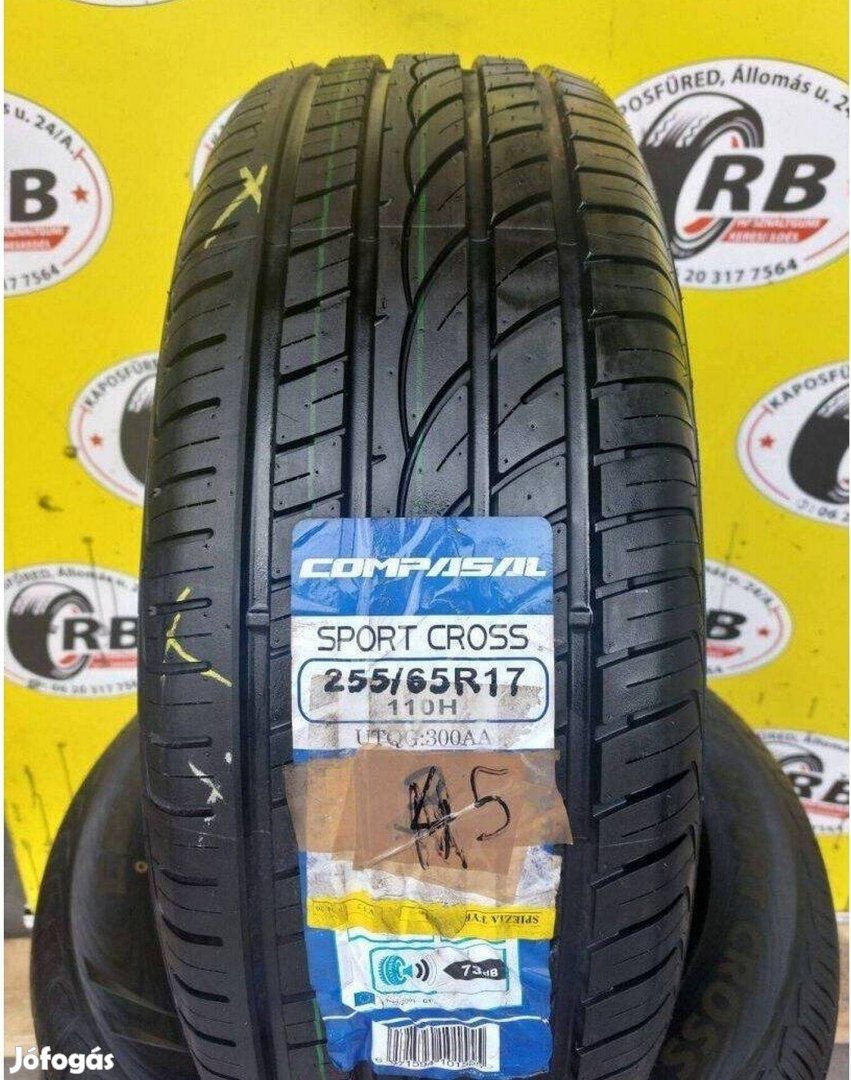 4db 255/65r17 Compasal nyári ,Évjárat: 2018 20000ft/db