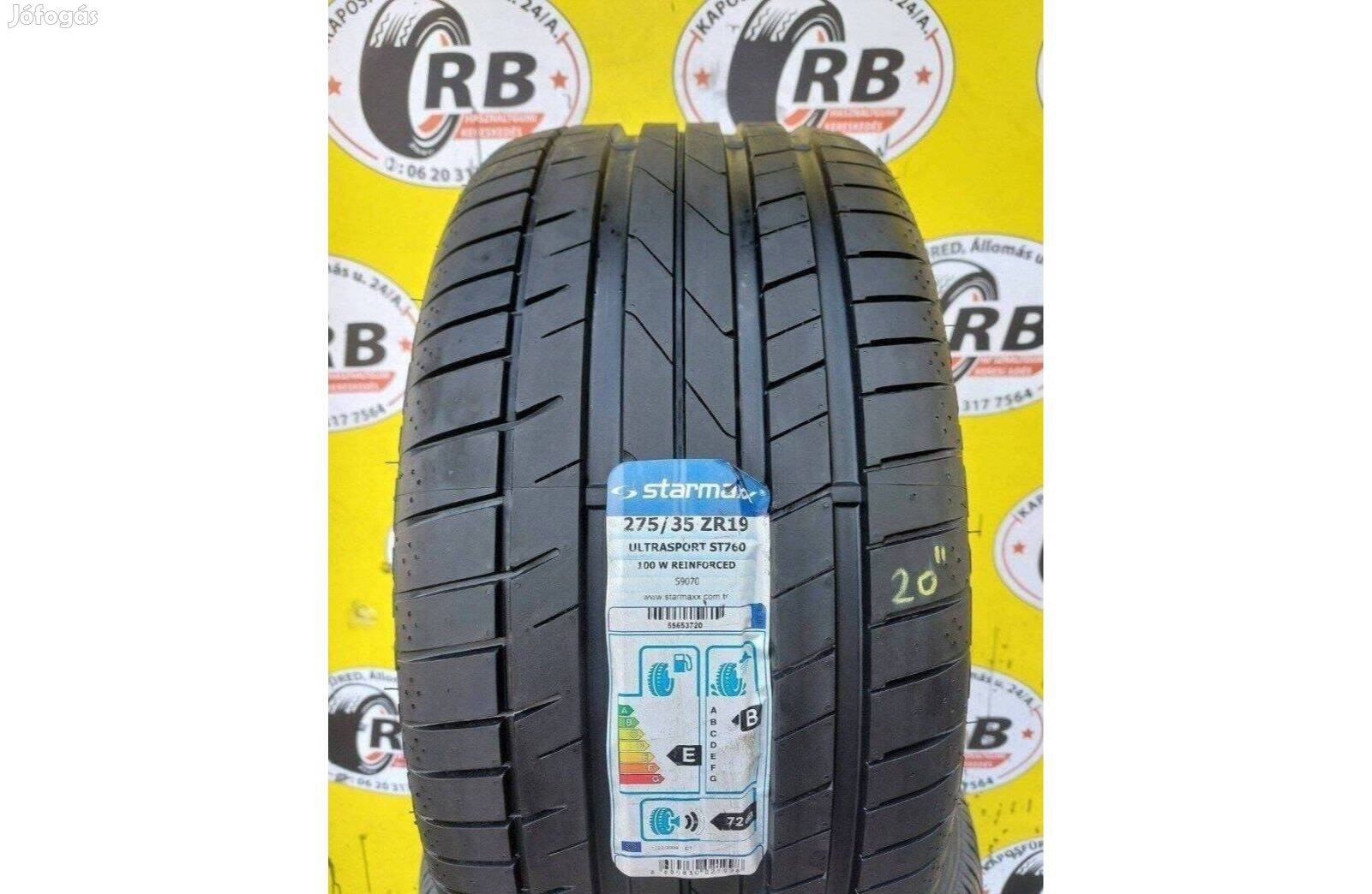 4db 275/35 r19 Starmaxx Új nyári 2020, 32500ft/db