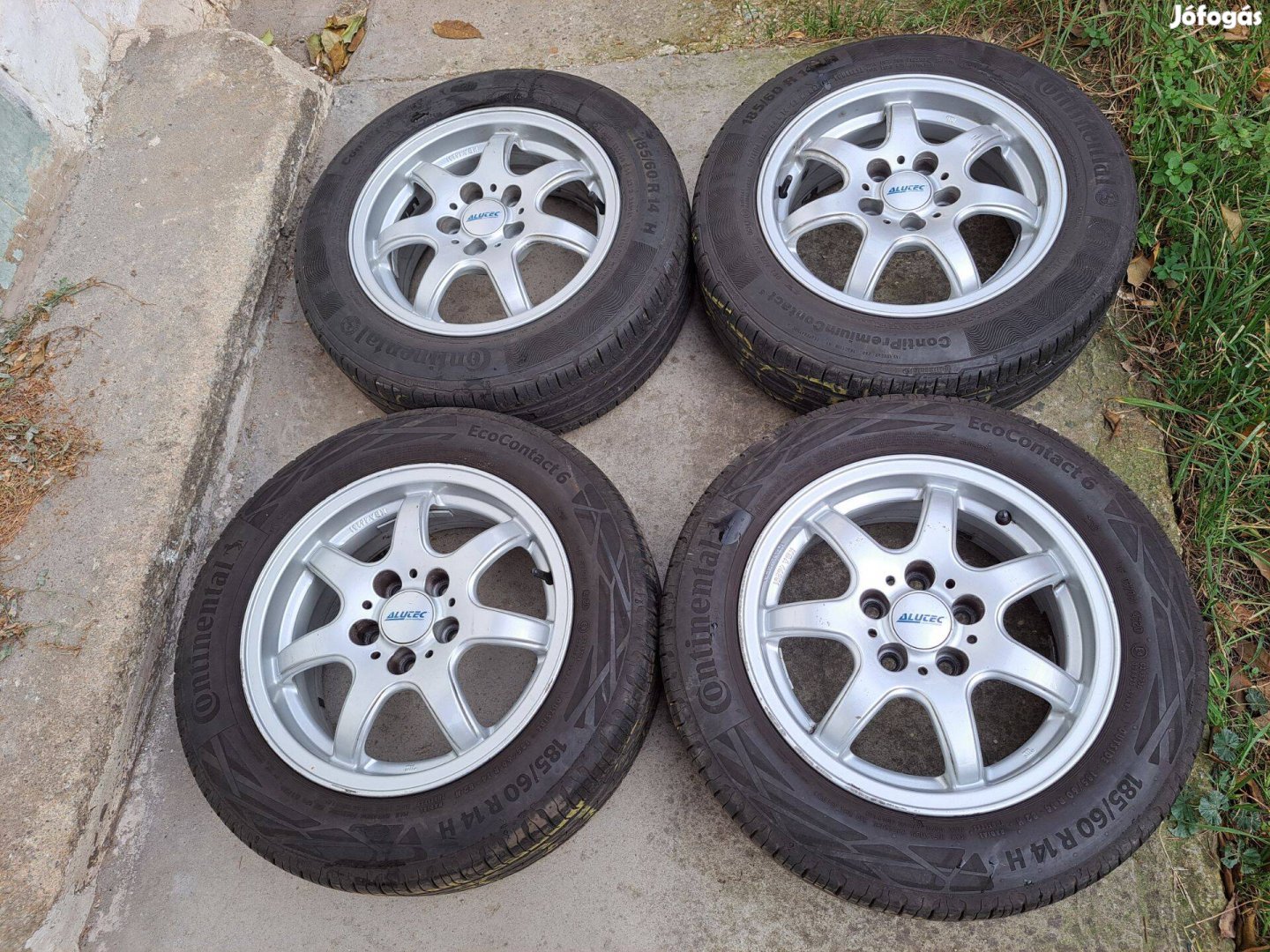 4db 5x100 14" Újszerű Skoda Seat Volkswagen Alufelni Alutec Germany