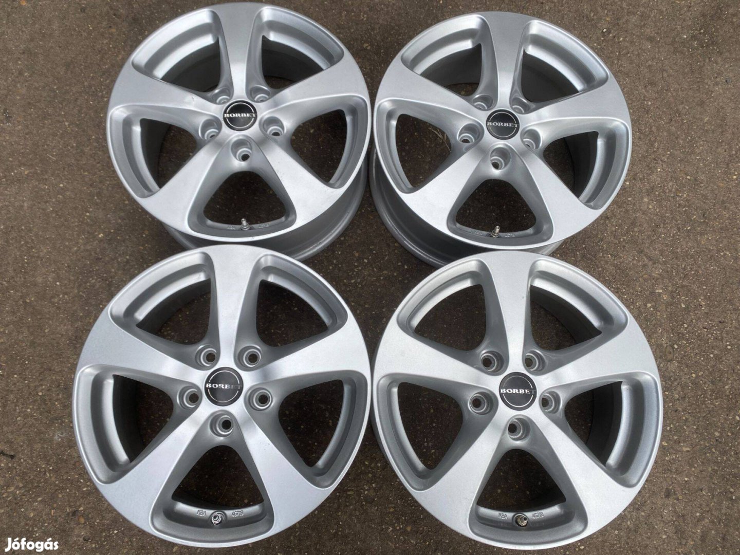 4db Borbet 16 VW Skoda Seat alufelni. (4111)