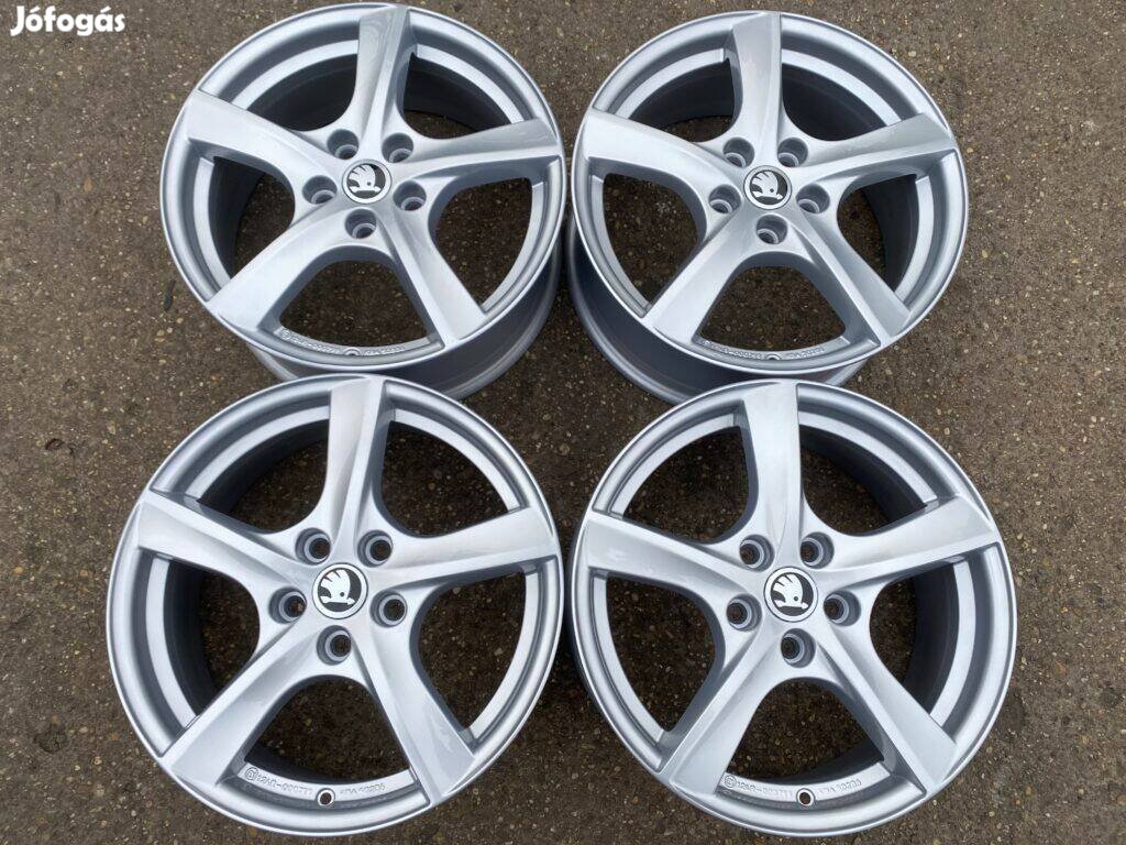 4db Borbet 17 Skoda alufelni. (3711)