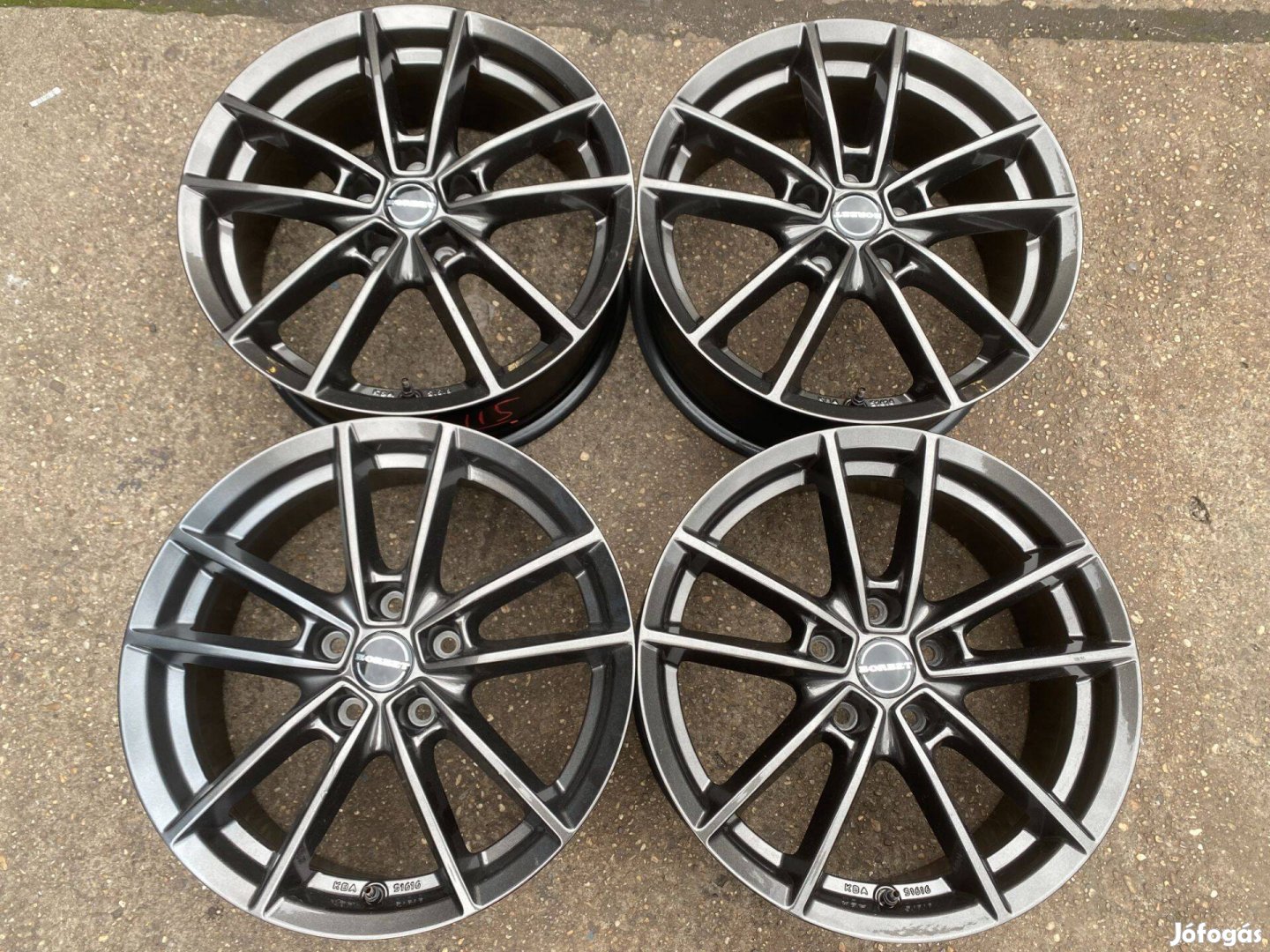 4db Borbet 17 VW Skoda Seat alufelni. (4115)