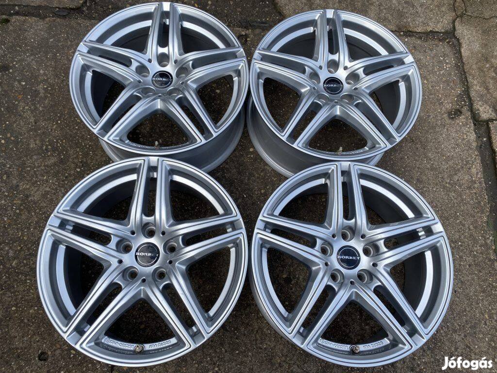 4db Borbet 17" VW - Audi - Skoda alufelni. ("3273")