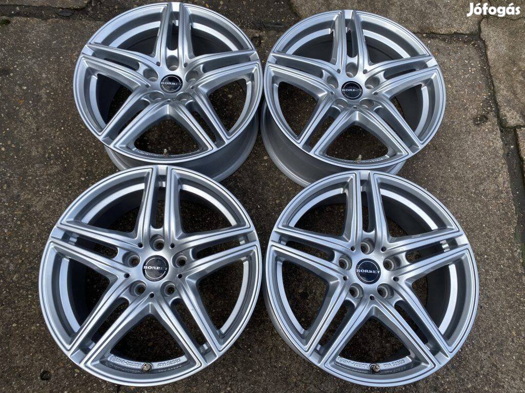 4db Borbet 17" VW - Audi - Skoda alufelni. (*3273*)