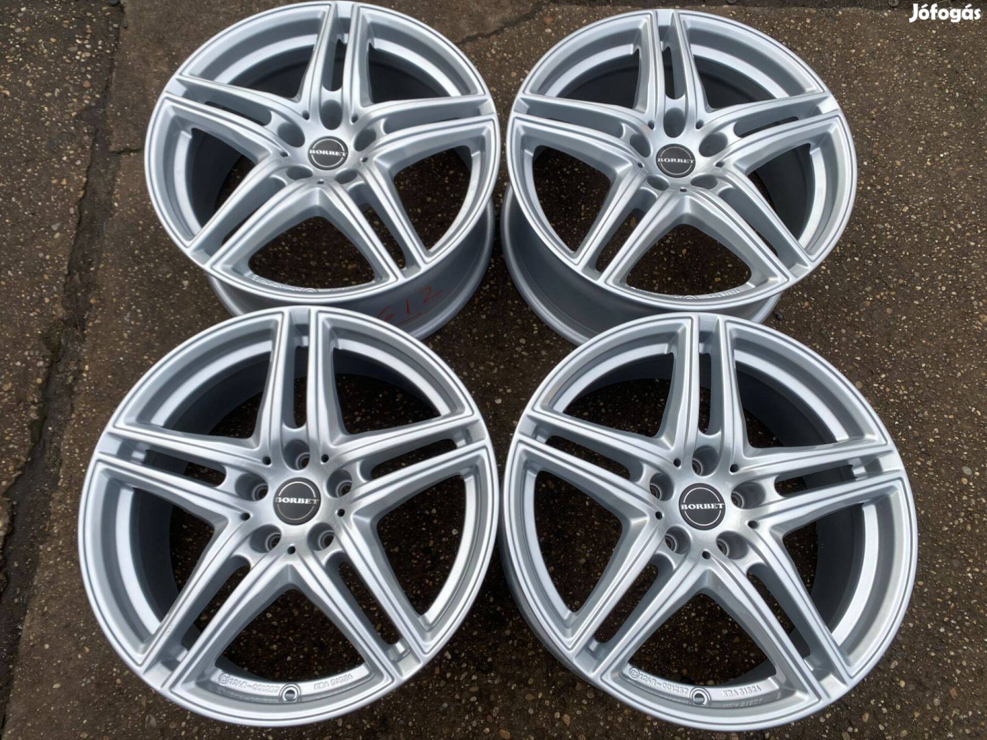 4db Borbet 18" Audi A5 - A7 alufelni. (3612)