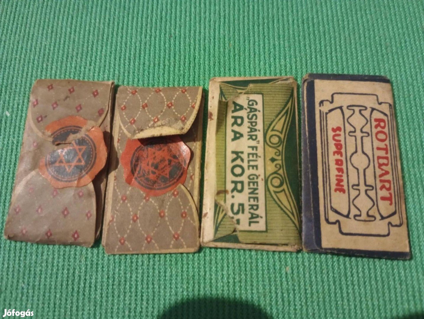 4db Borotvapenge Dávid-csillag Dávid-csillagggal Maglódon