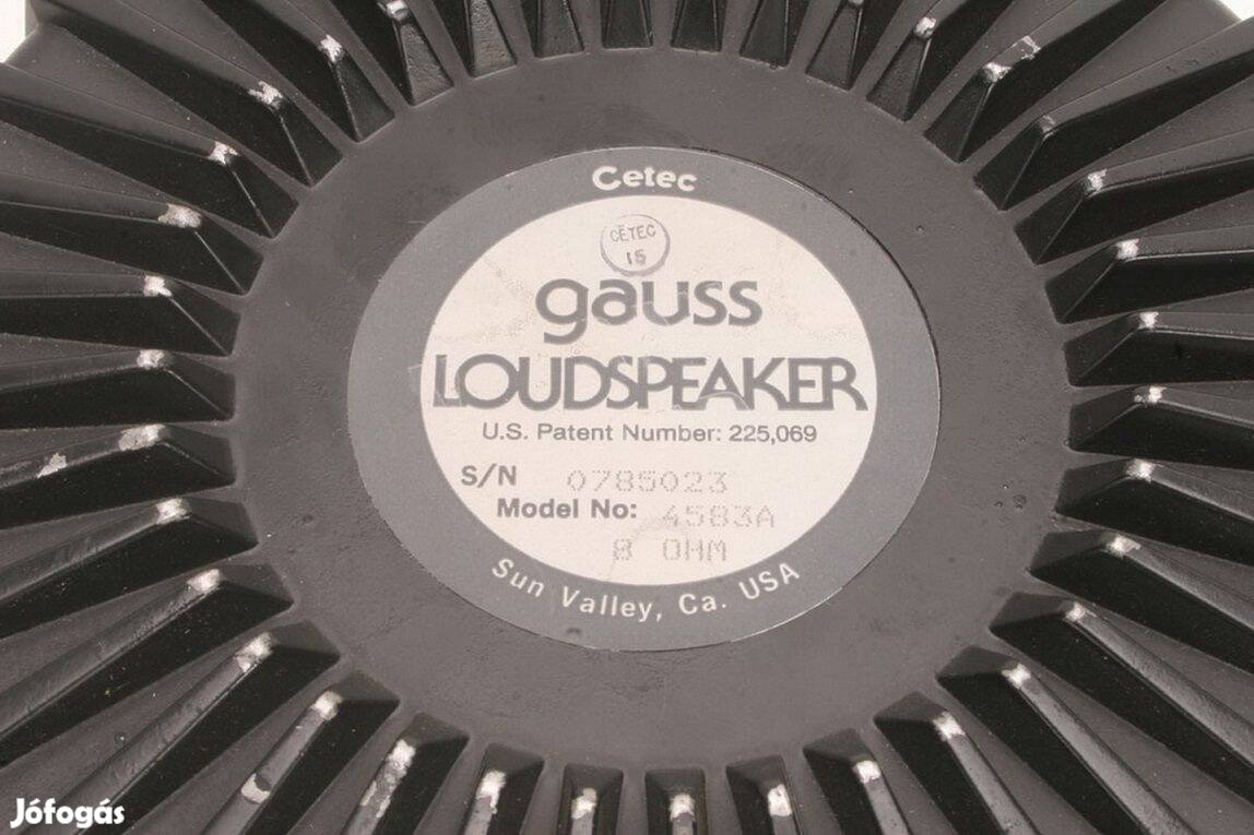 4db Gauss Loudspeaker 15"(40cm), és más 8" - 21" hangszóró
