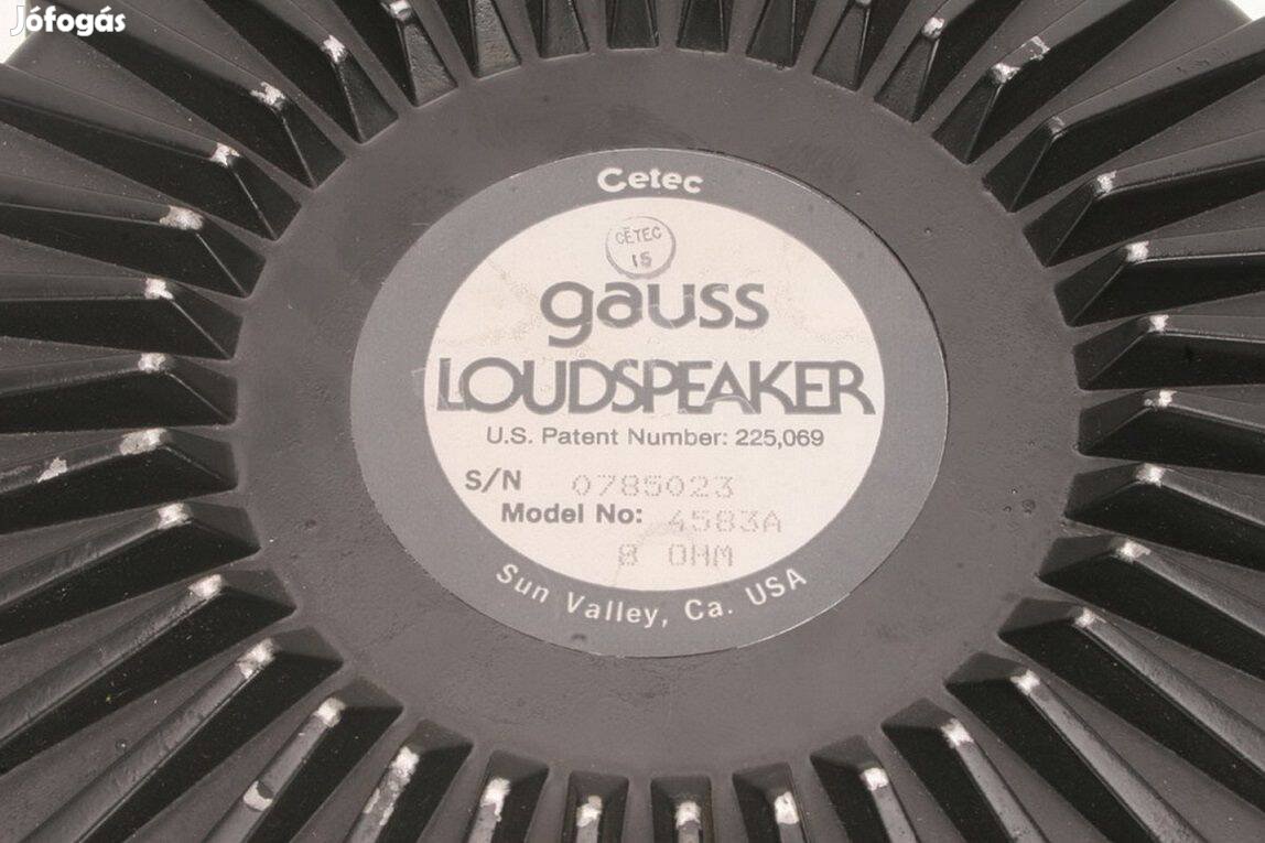 4db Gauss Loudspeaker 15"(40cm), és más 8" - 21" hangszóró