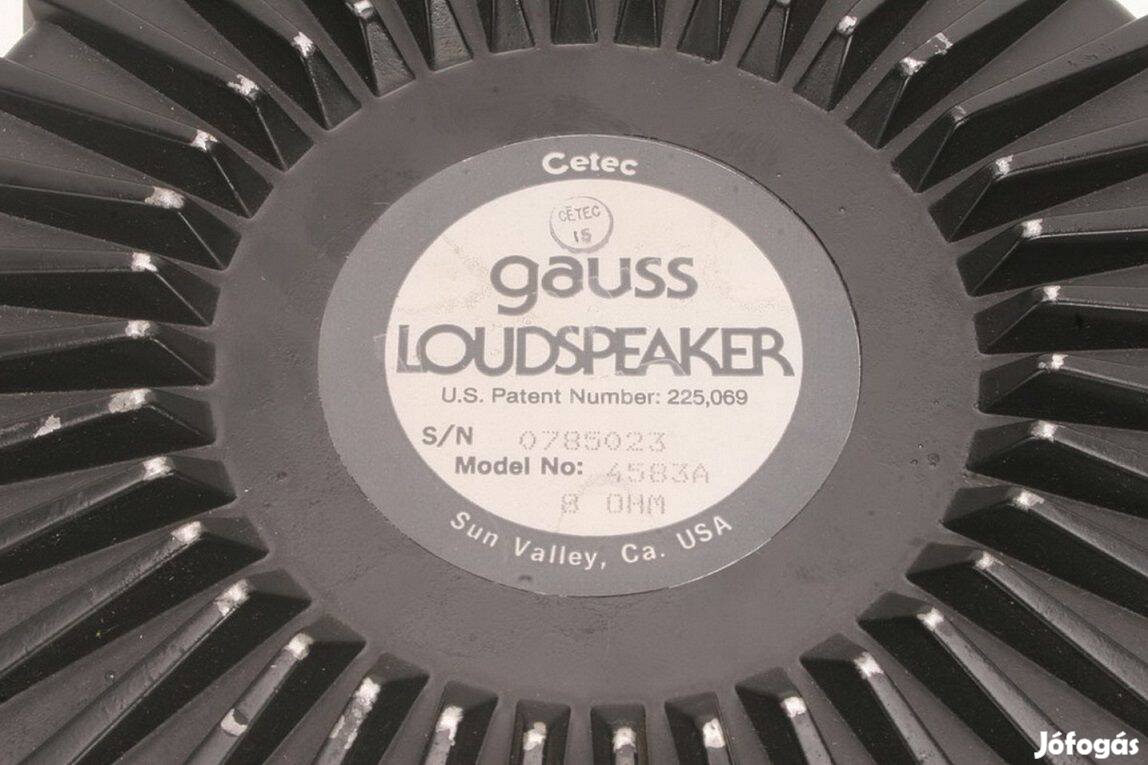 4db Gauss Loudspeaker 15"(40cm), és más 8" - 21" hangszóró