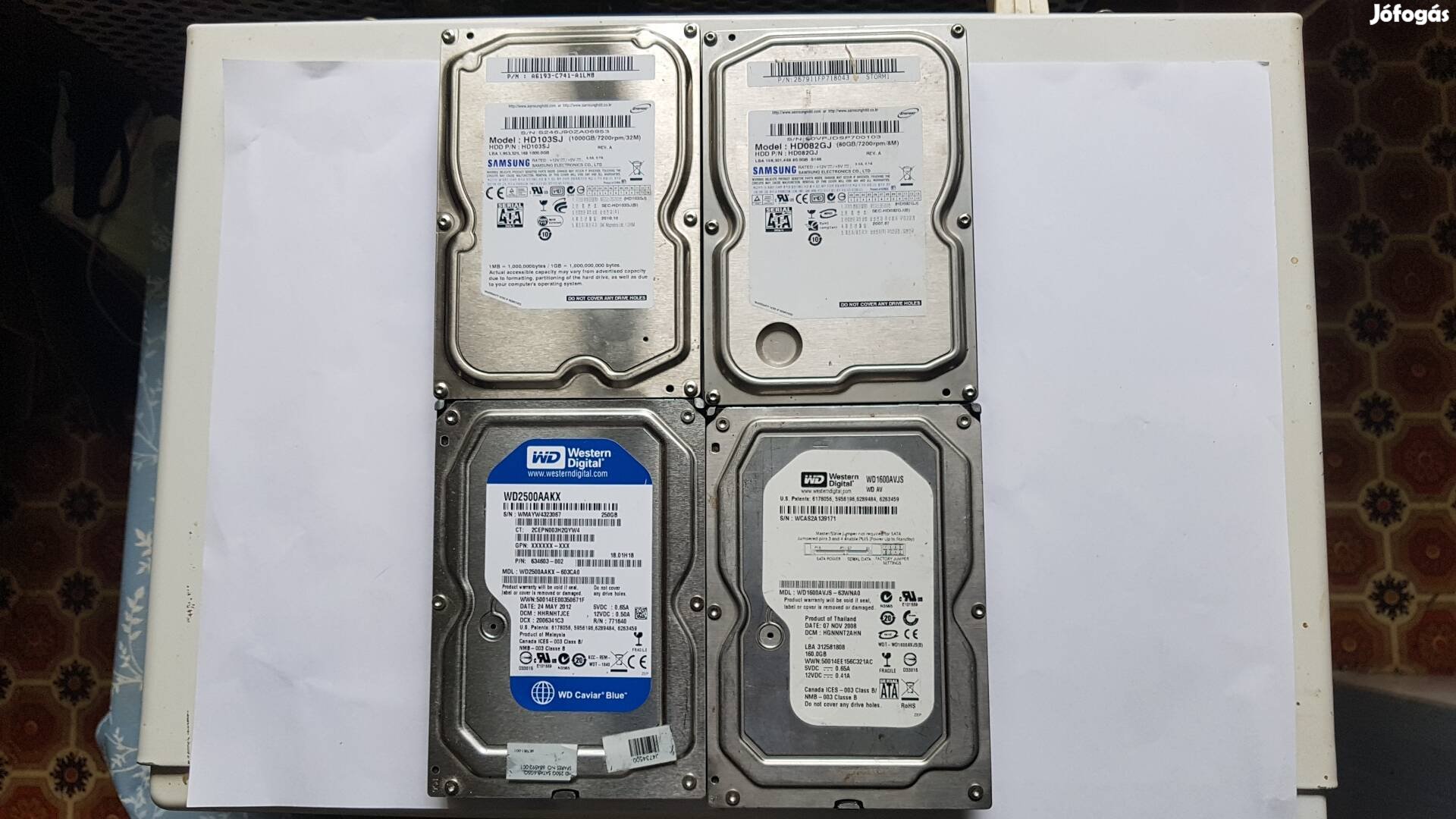 4db HDD asztali gépbe sata