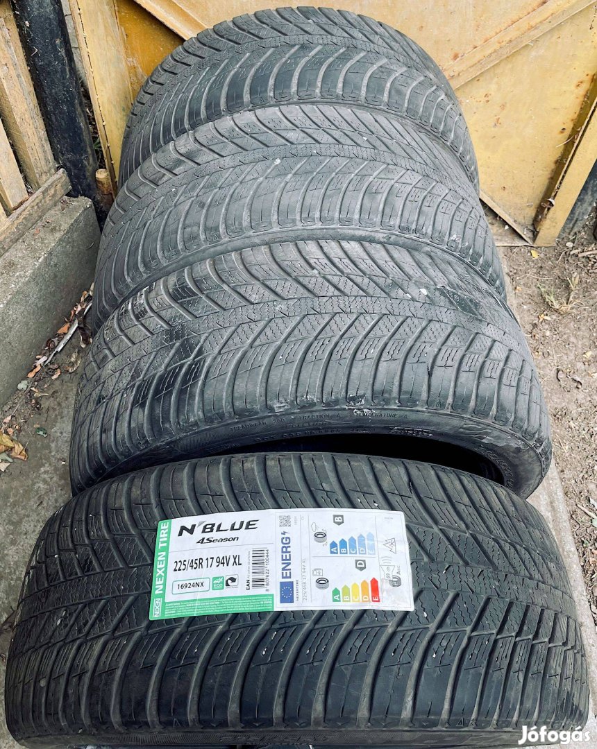 4db Nexen 225 / 45 / R17 négyévszakos gumi