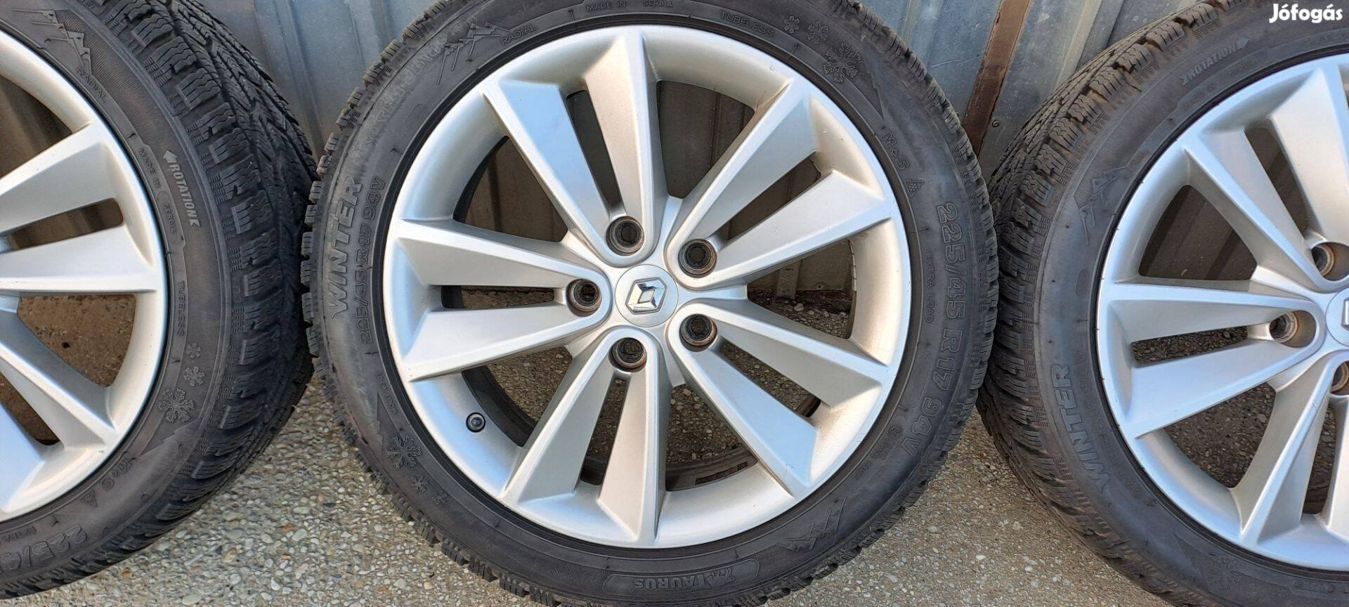 4db Renault 17" 5x114,3 kiváló alufelni Ár/db