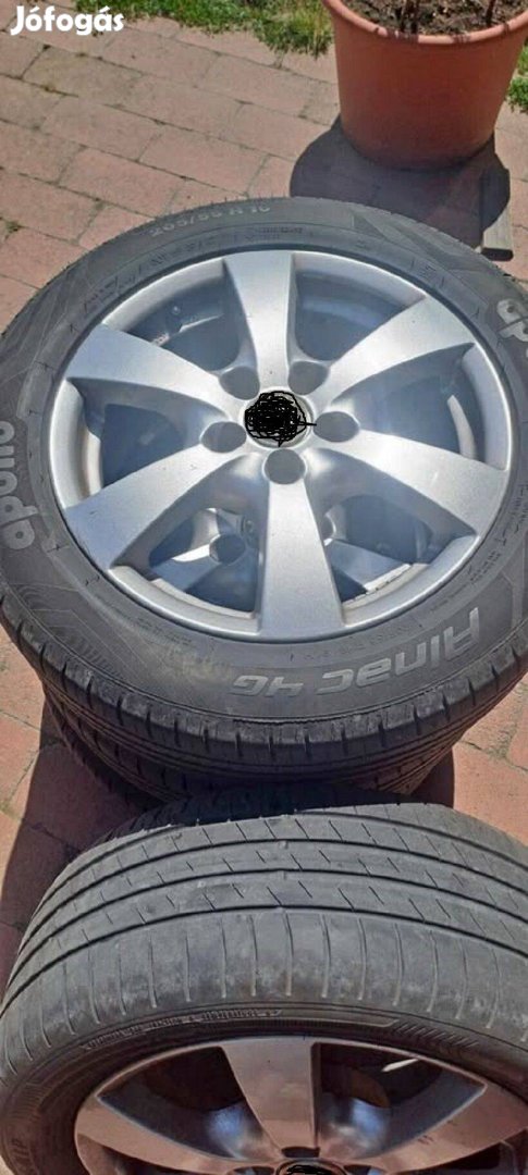 4db Ronal 16", 5x98, ET35 -ről ET25 -re távtartó + csavarok