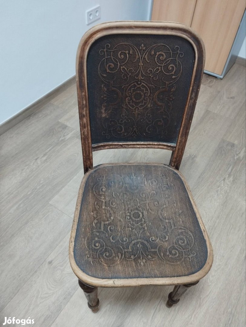 4db Thonet szék (intarzia mintás) eladó