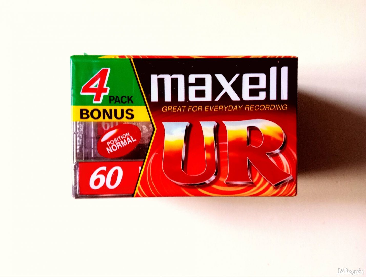 4db Új, fóliázott Maxell UR 60 audio/magnó kazetta