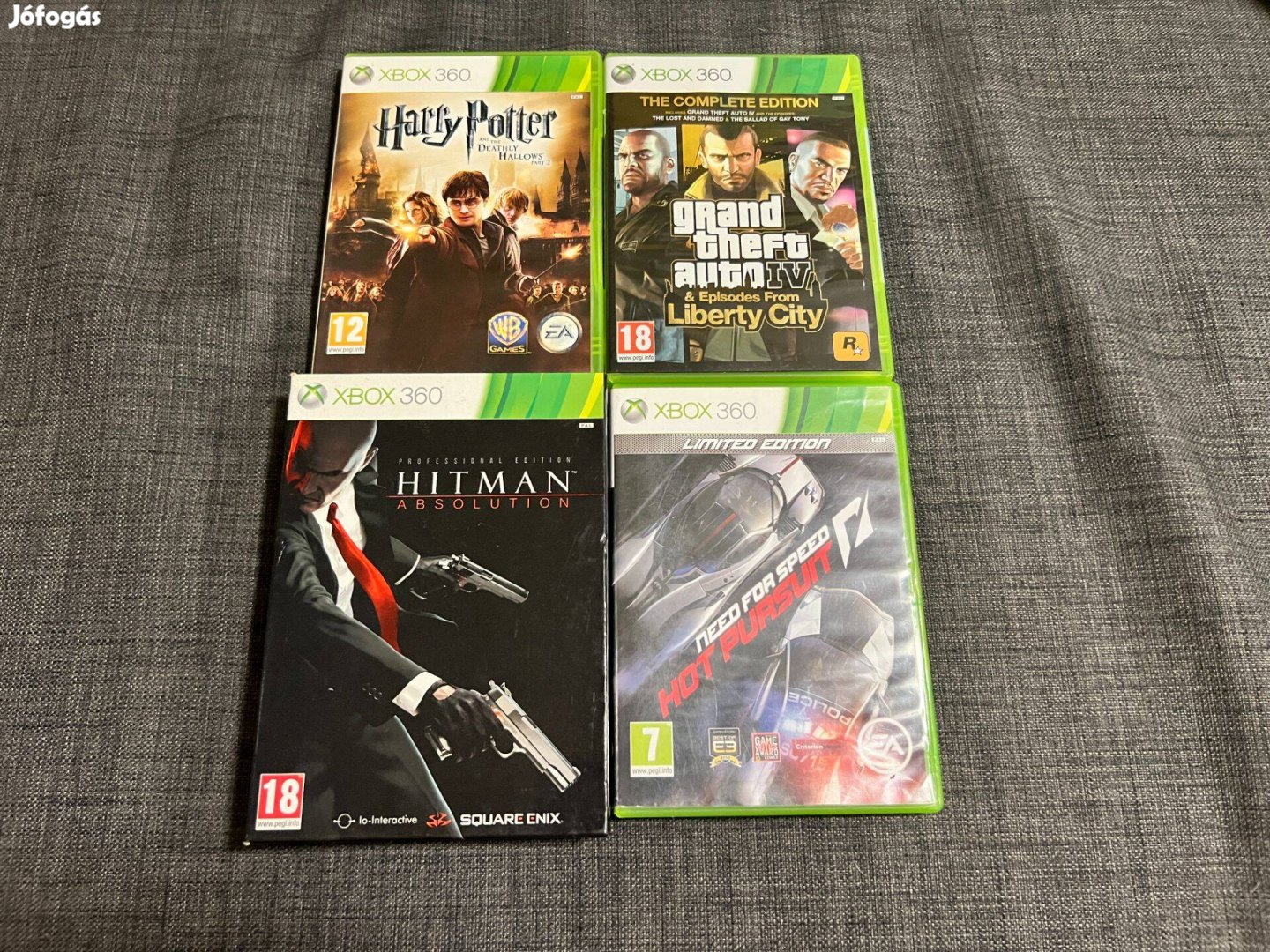 4db Xbox360 Xbox 360 játék ( Harry Potter, NFS, GTA, Hitman )