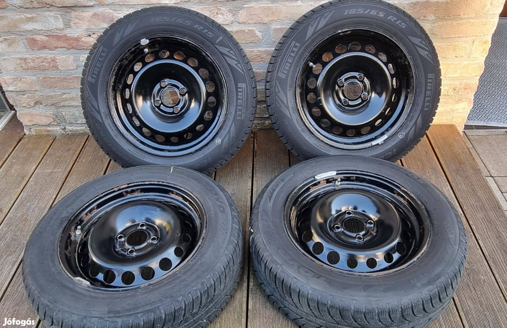 4db acélfelni téligumikkal 4x100R15 ET40 Renault Zoe + Tpms