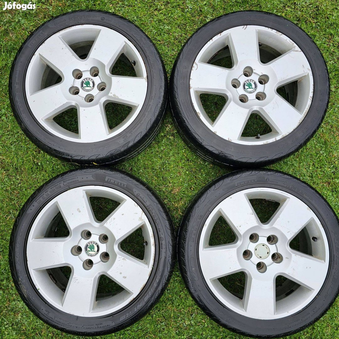 4db eredeti Cseh gyártmányú retro Skoda alufelni eladó!