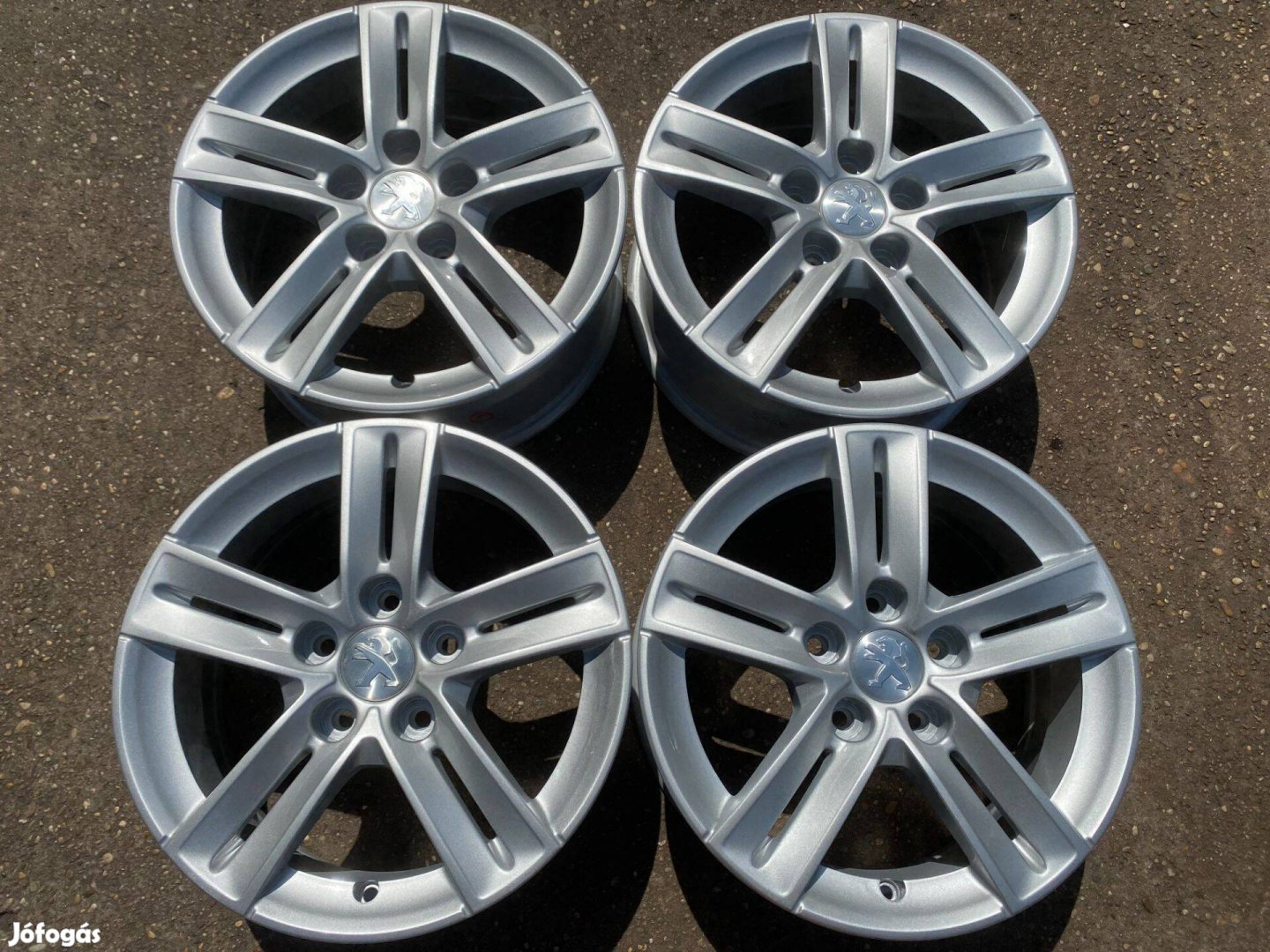 4db gyári 15" Peugeot 308 - Partner alufelni. (3960)