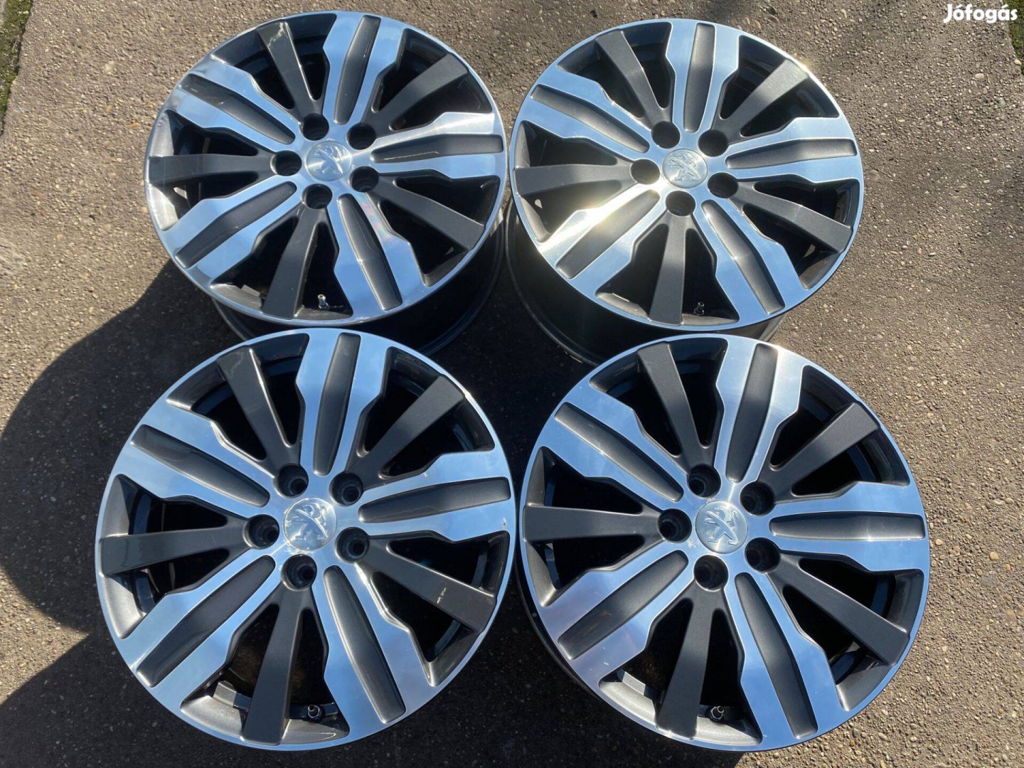 4db gyári 17" Peugeot 308 - 508 alufelni. (3692)