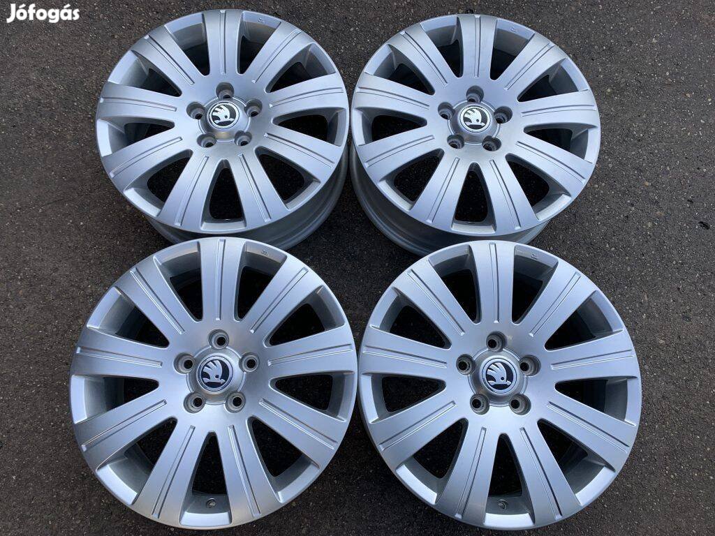 4db gyári 17" Skoda Superb alufelni. ("2691")