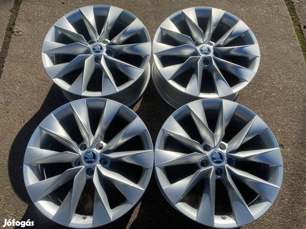 4db gyári 19" Skoda Superb - Octavia - Kodiaq alufelni. (*3679*)