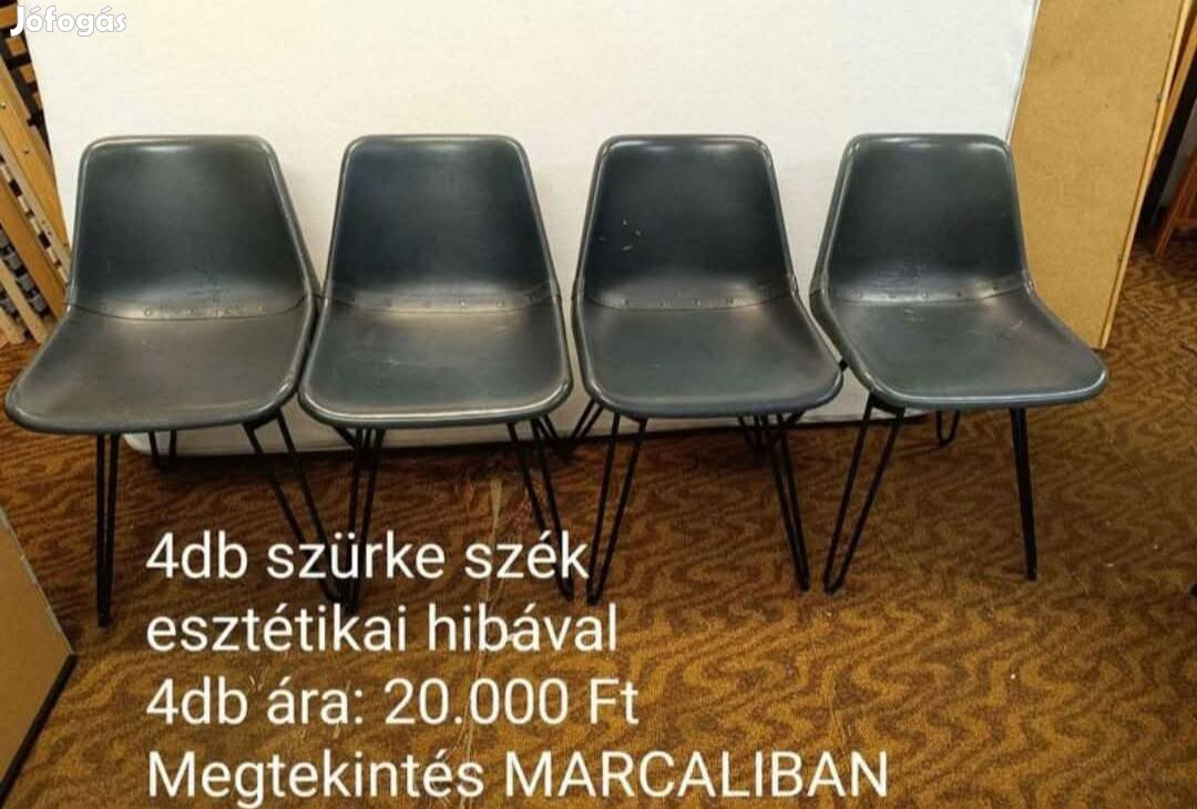 4db szürke színű szék