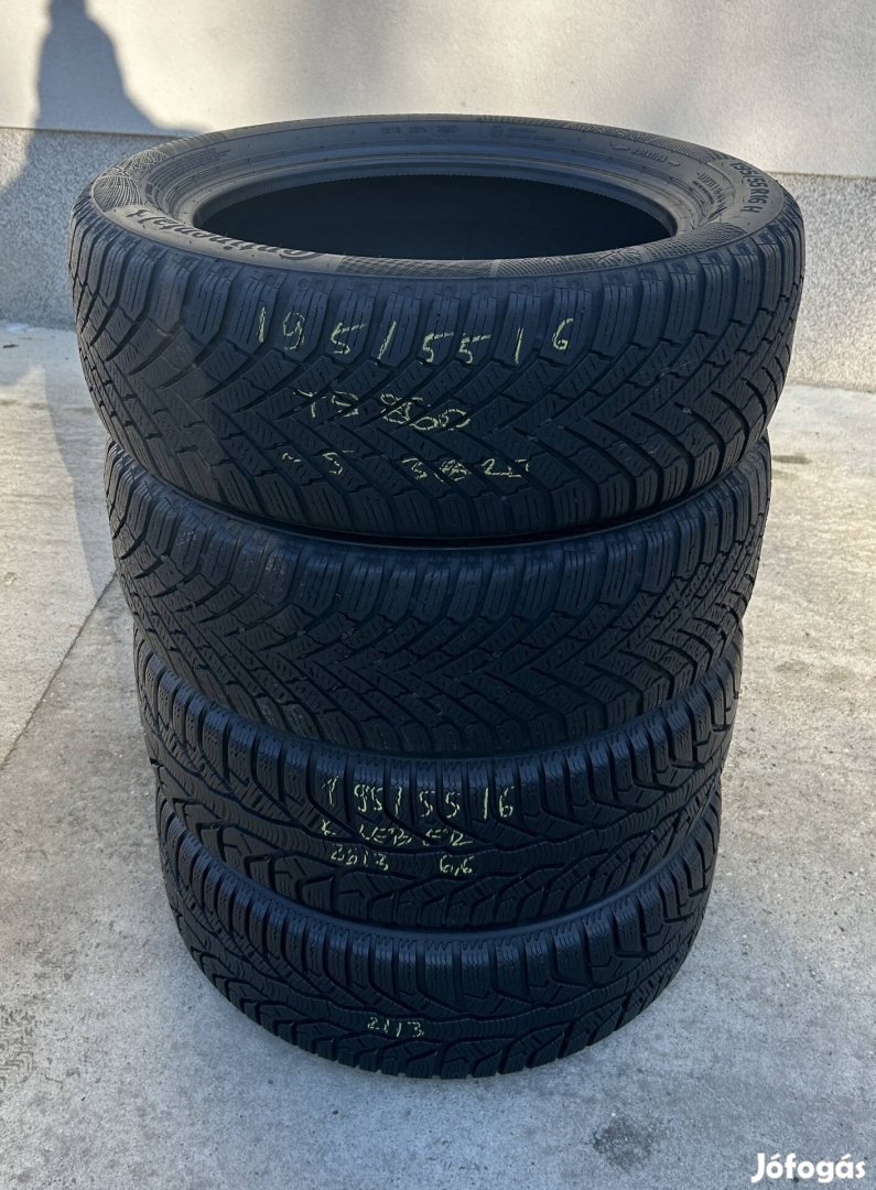 4db téli 195/55 r16 2 Continental - 2 Kleber