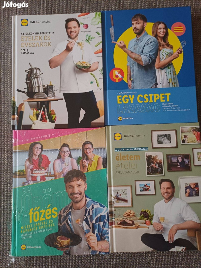 4db új Lidl szakácskönyv eladó!