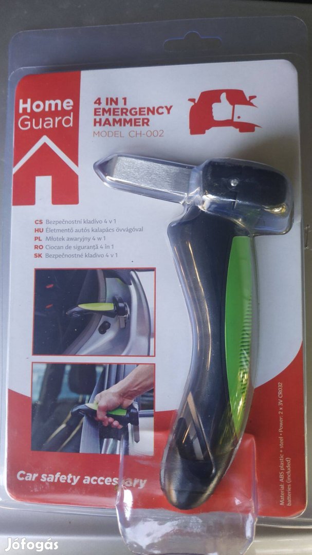 4in1 Autós biztonsági életmentő kalapács
