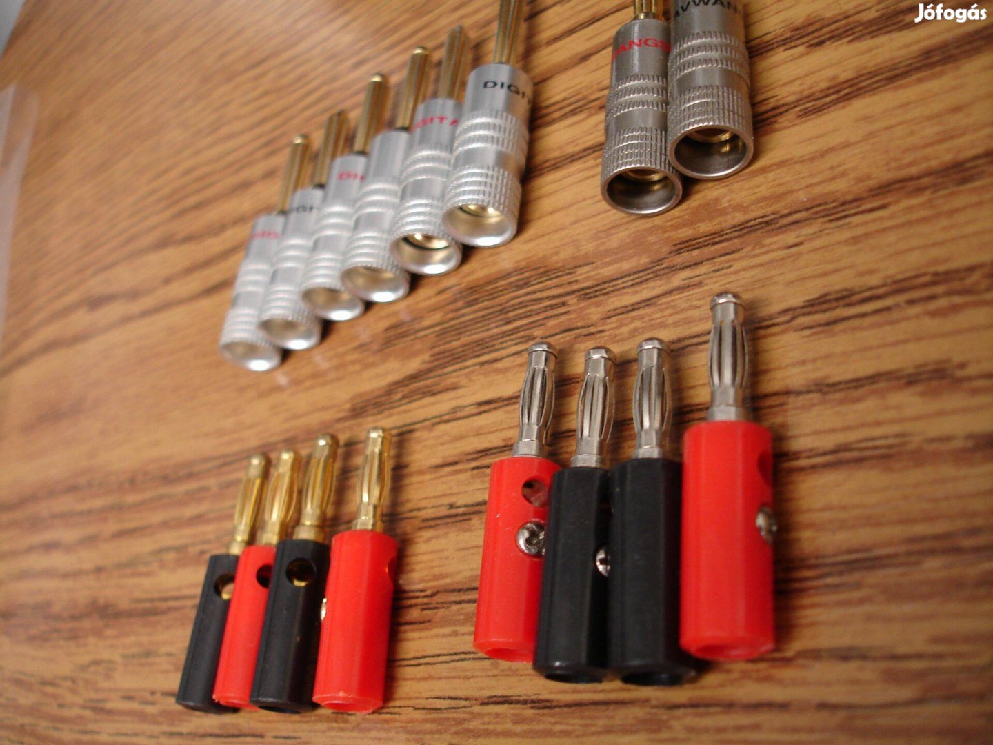 4mm banán dugó készlet hangfal csatlakozó aranyozott és