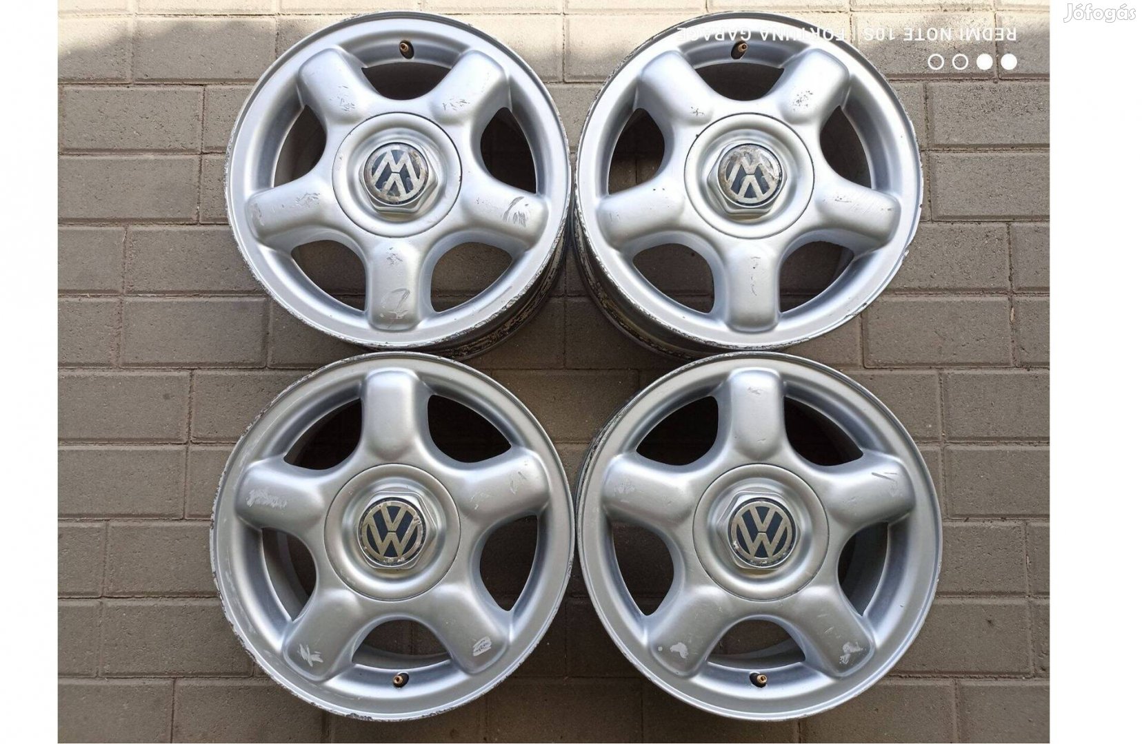 4x100 14" Volkswagen (6N0) használt alufelni garnitúra (R)