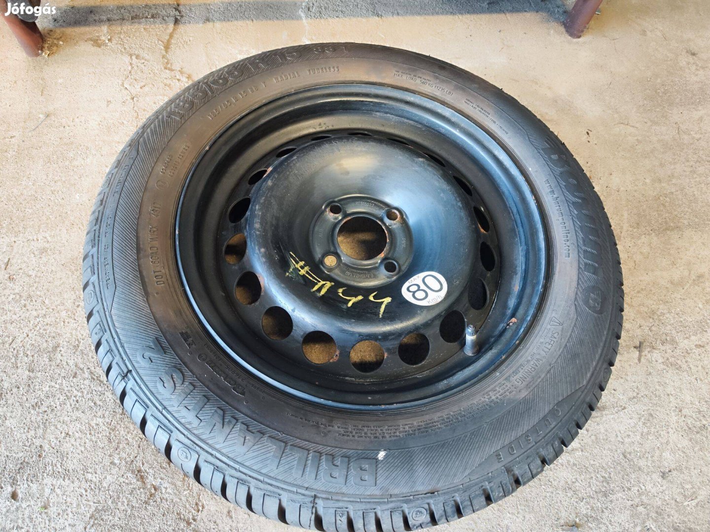 4x100 15" Gyári Renault Pótkerék Felni 90Garage #1144