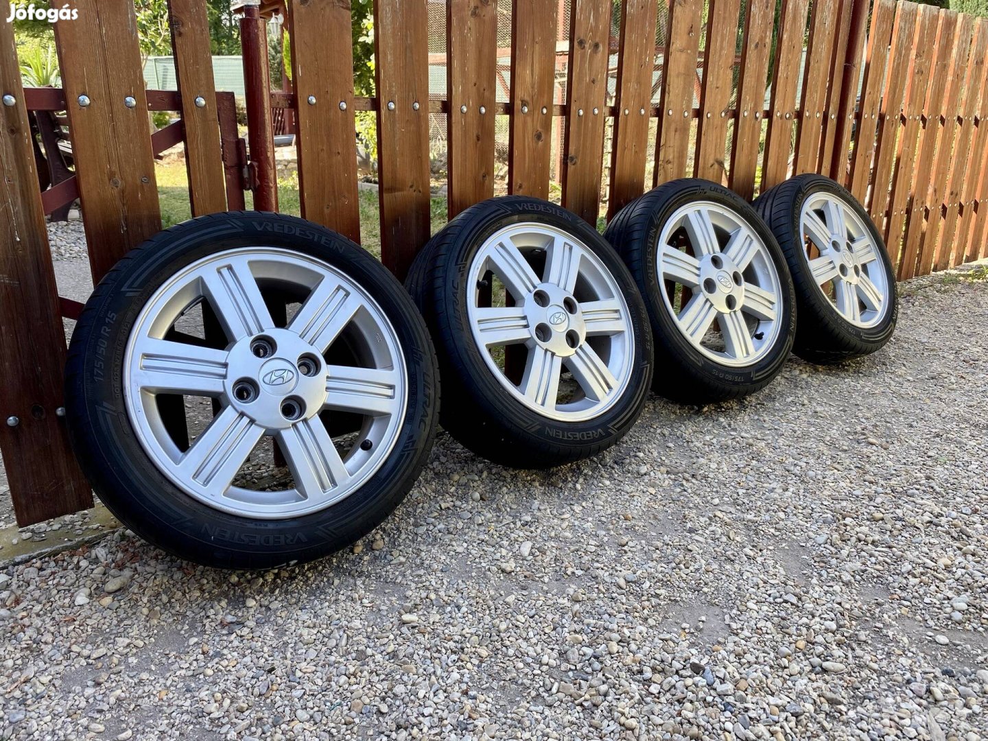 4x100 15" Hyundai alufelni nyárigumival