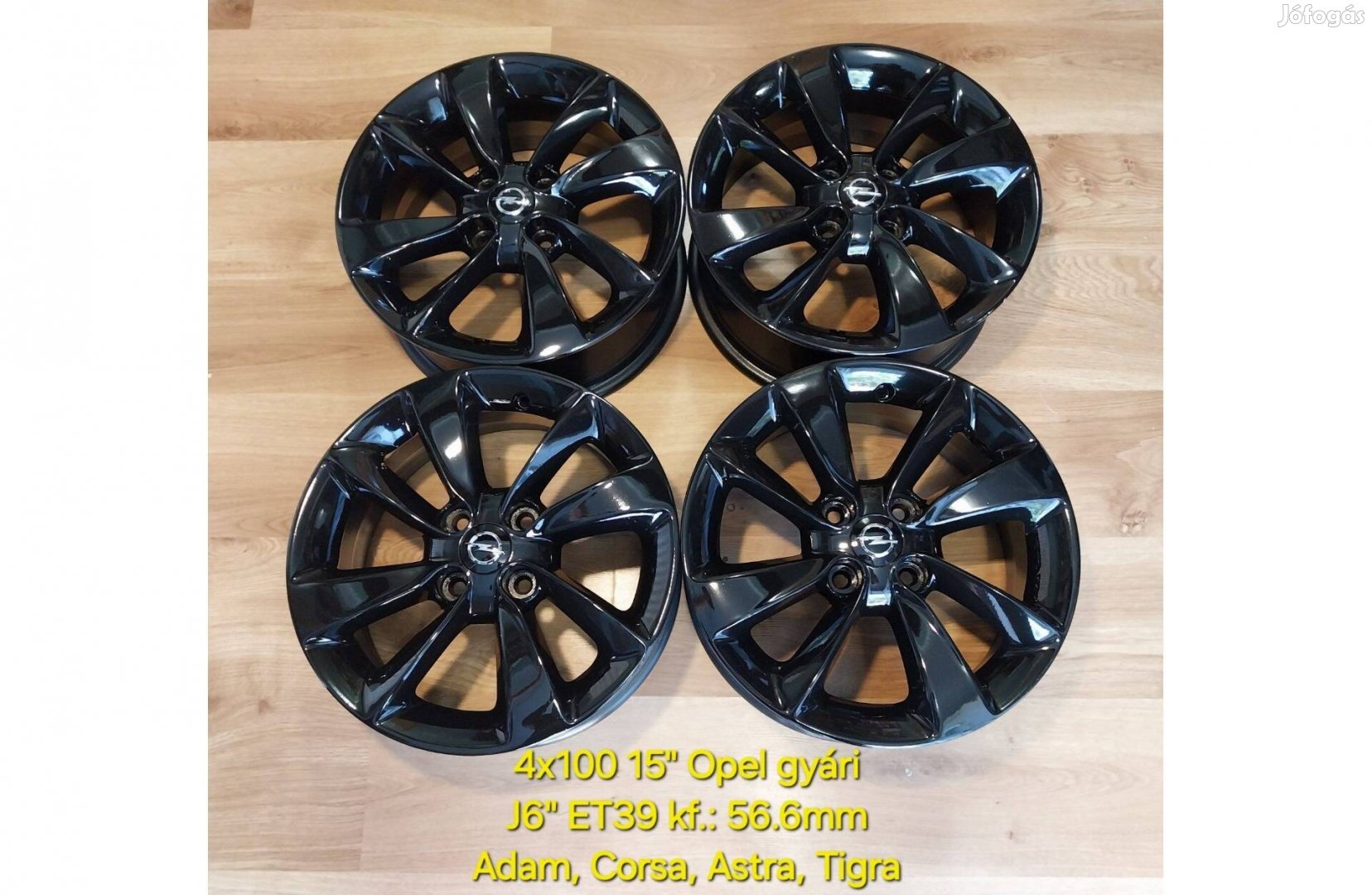 4x100 15" Opel gyári alufelni garnitúra (Adam, Corsa, Tigra)