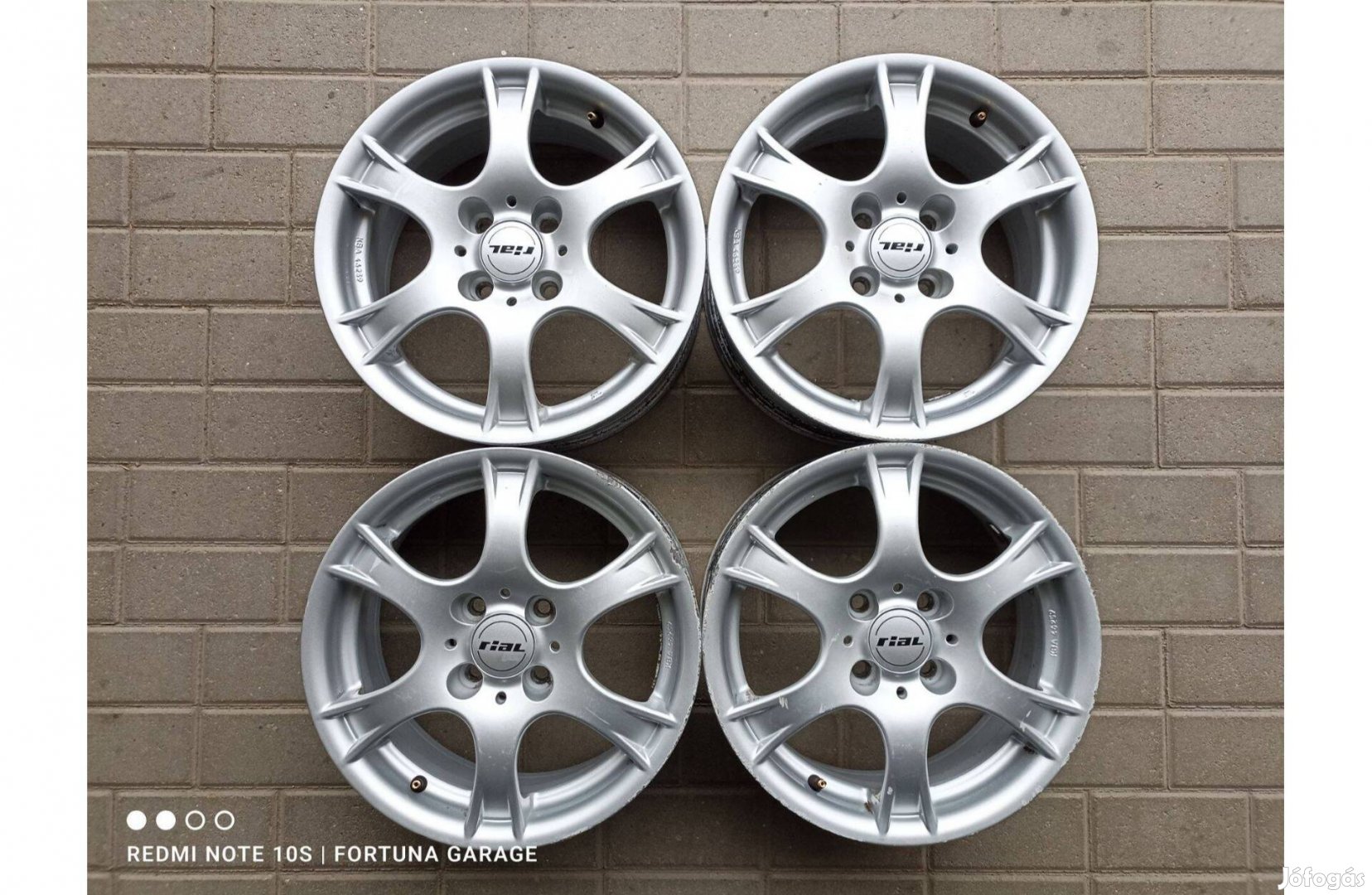 4x100 15" Rial használt alufelni garnitúra