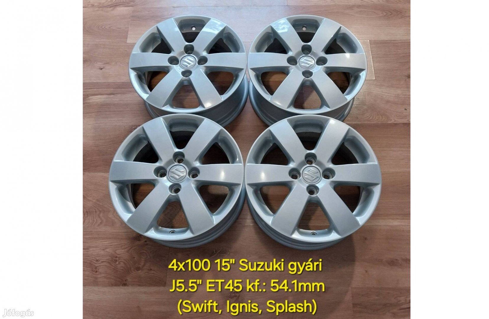 4x100 15" Suzuki Swift gyári alufelni garnitúra /Ignis,Splash/
