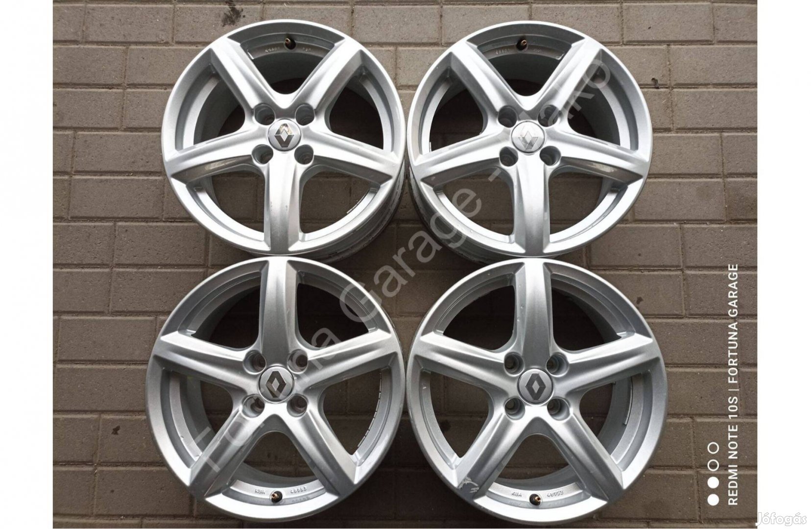 4x100 16" Brock RC24 (Renault/Dacia) újszerű alufelni garnitúra